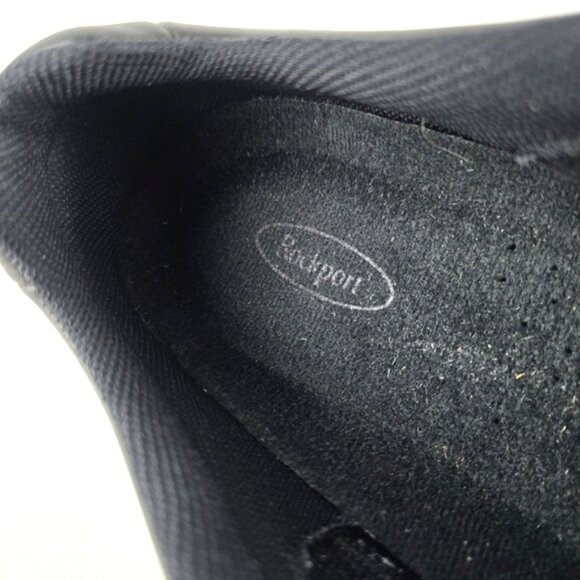 Rockport Men's Black Leather Lace Up Oxfords Shoes Work Walking Comfort Sz 10.5 - Picture 12 of 16